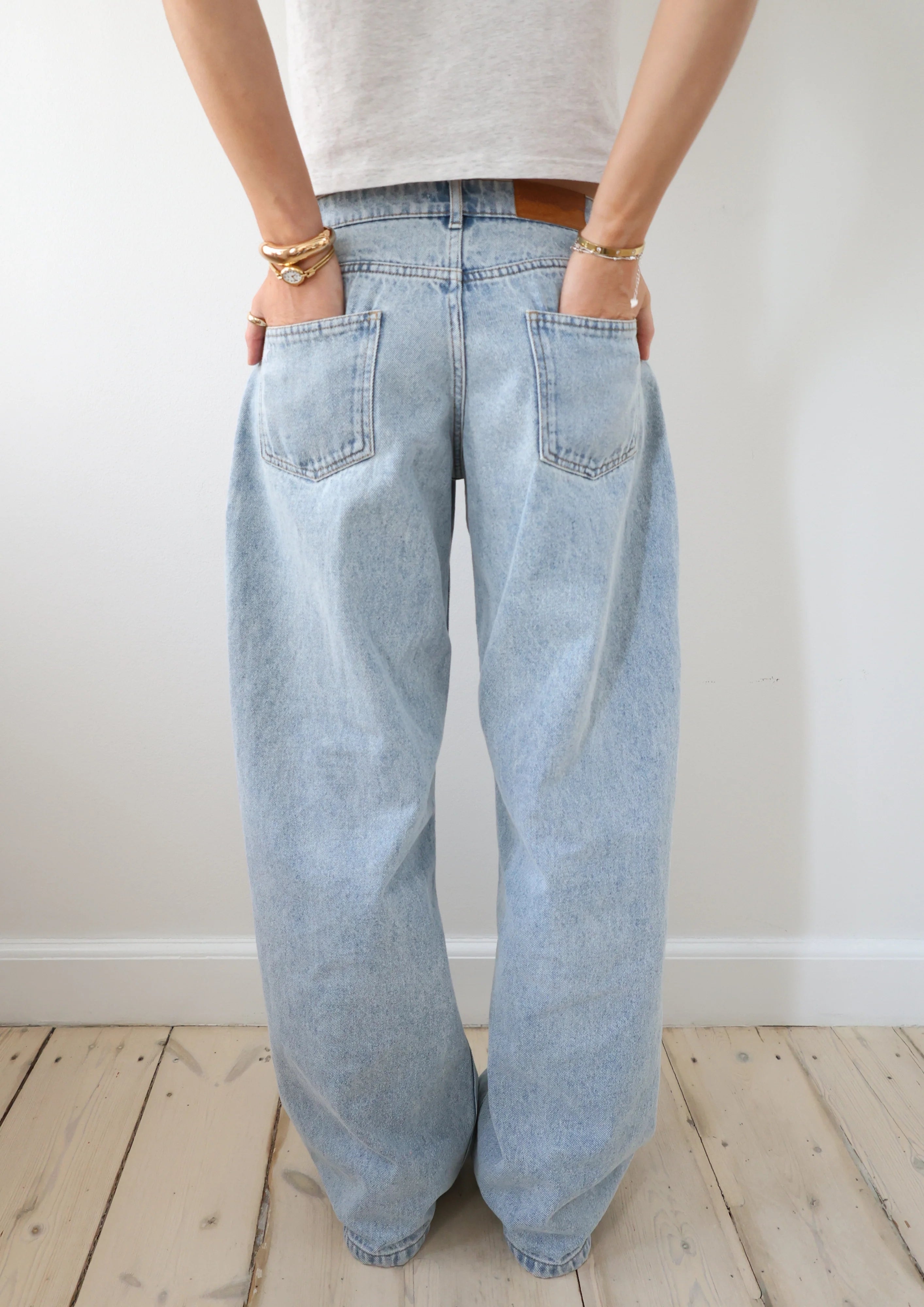 Adjustable Wide Leg Jeans (Buy 2 Free Shipping)