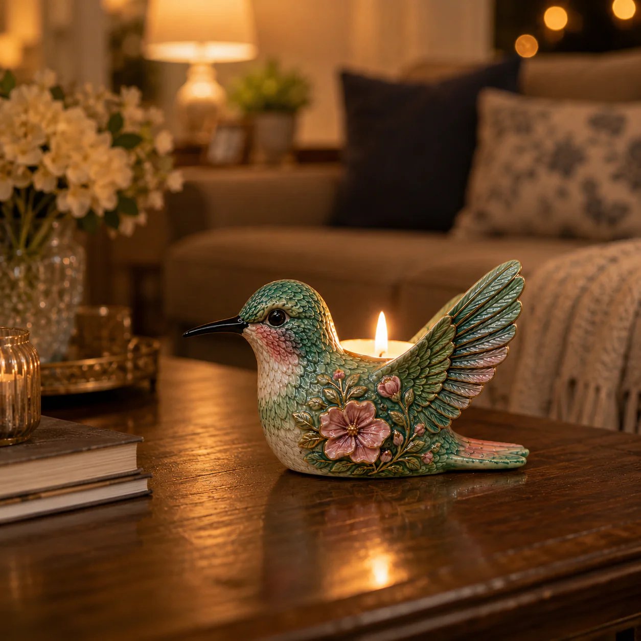 🌸Hummingbird Candle Holder Of Hope & Blessings