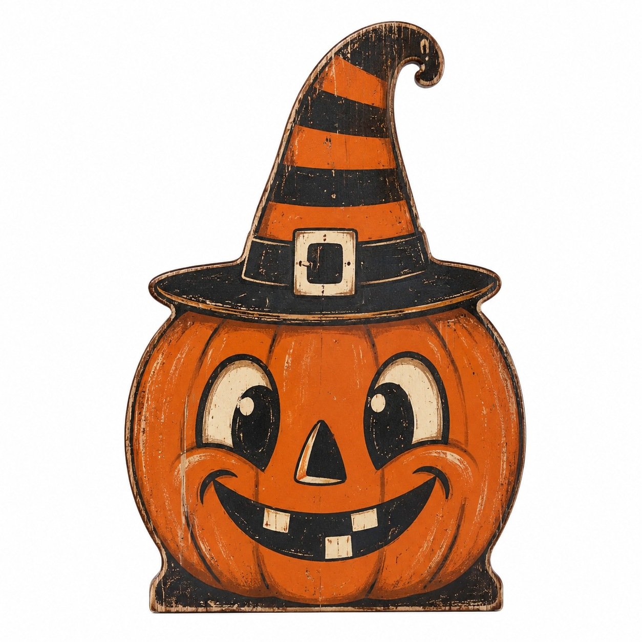 🎃Handmade Vintage Halloween Wooden Character Tabletop Decor