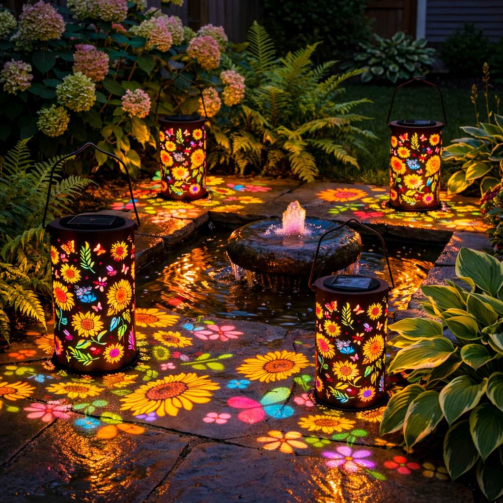 🌞Colorful Sunflower Glow Solar Garden Lantern