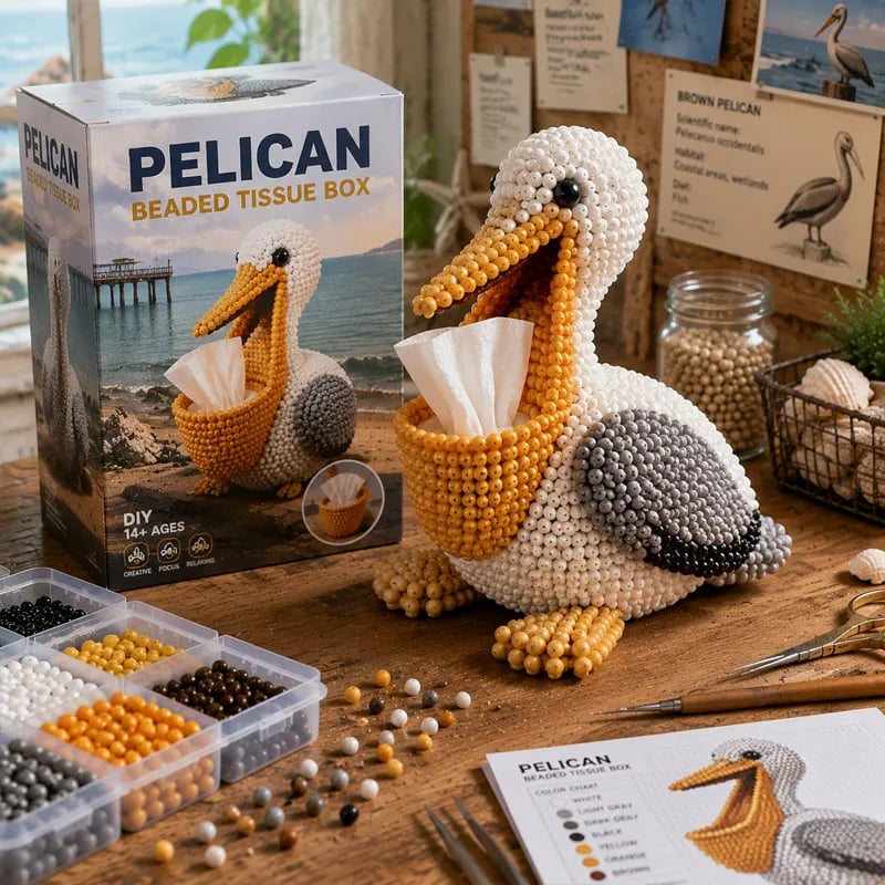 🦘 Beaded Animal Tissue Box DIY Kit