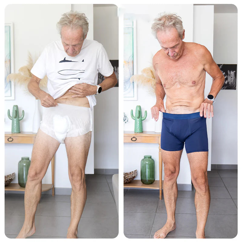 Men’s Washable Incontinence Boxer Briefs