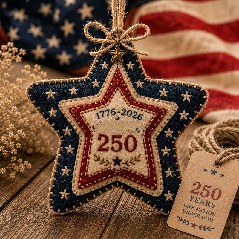 ✝️DIY Patriotic Poppy Cross Ornament Kit
