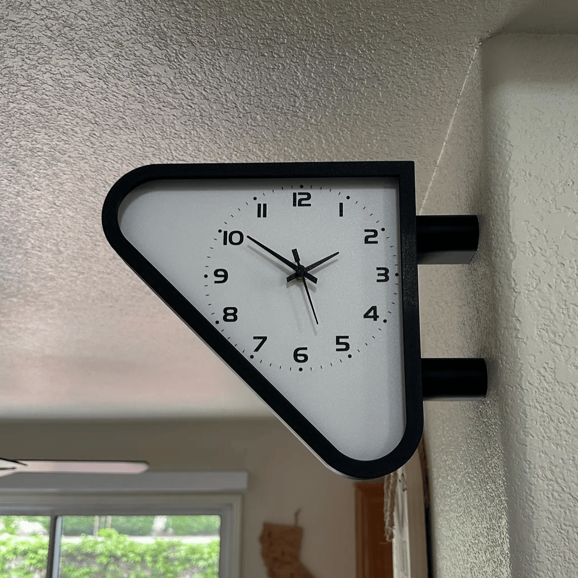 1970s Inspired Double Sided Station Clock