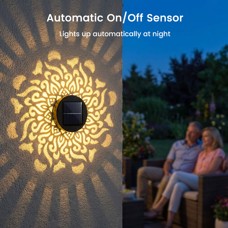 Solar Mandala Light for Garden & Patio