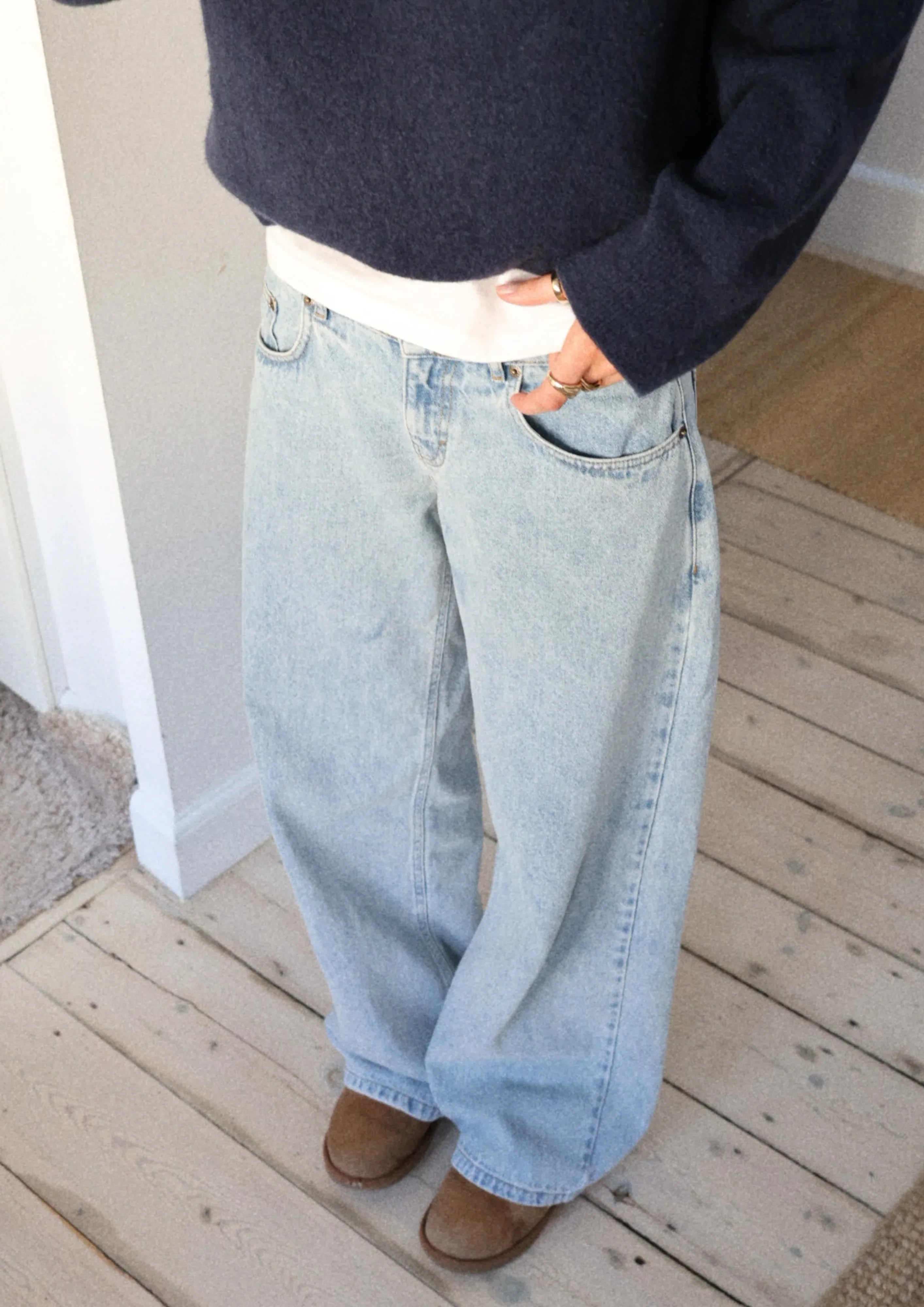 Adjustable Wide Leg Jeans (Buy 2 Free Shipping)
