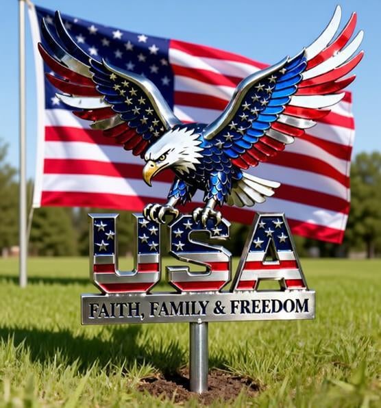 🦅American Eagle - Commemorative Metal Sign - 250th Anniversary Gift