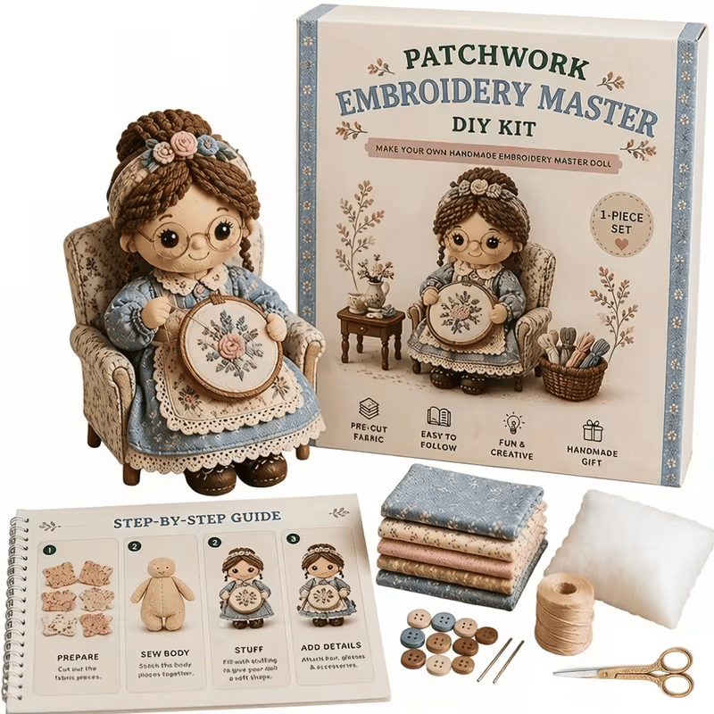 🧵Patchwork DIY Doll Kits – Handmade Fun & Creativity