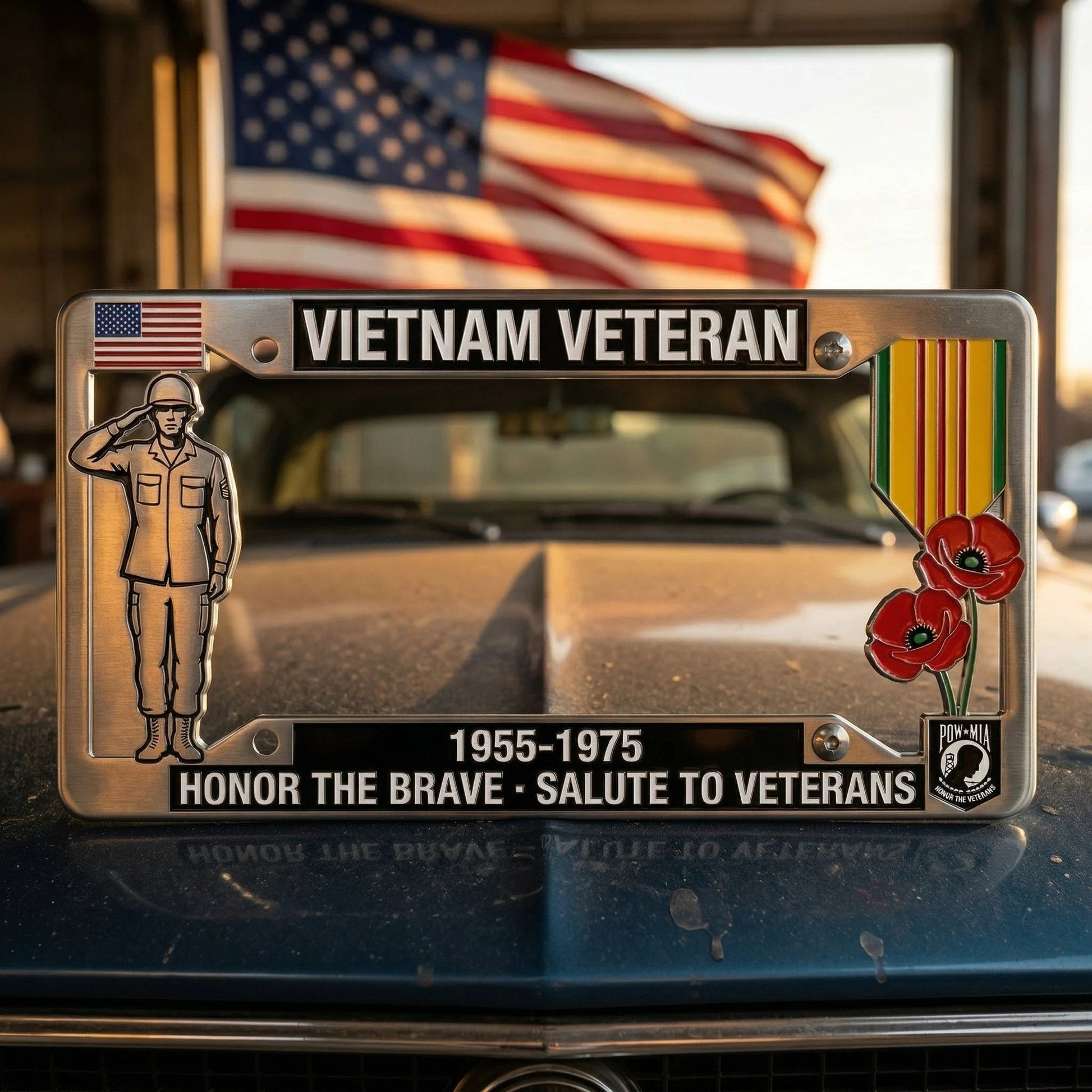 Vietnam Veteran TributeLicense Plate Frame