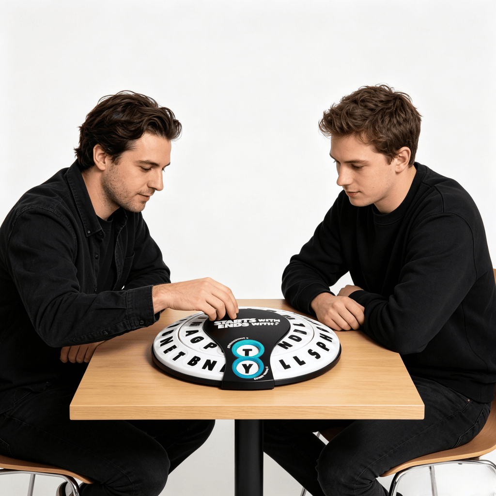 🎲Spin & Shout Word Game – Fast-Paced Family Game with Letter Wheels, Spinner Device & 20 Tokens