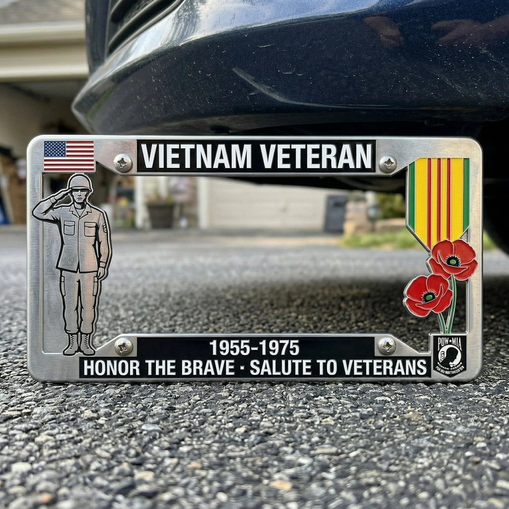 Vietnam Veteran TributeLicense Plate Frame