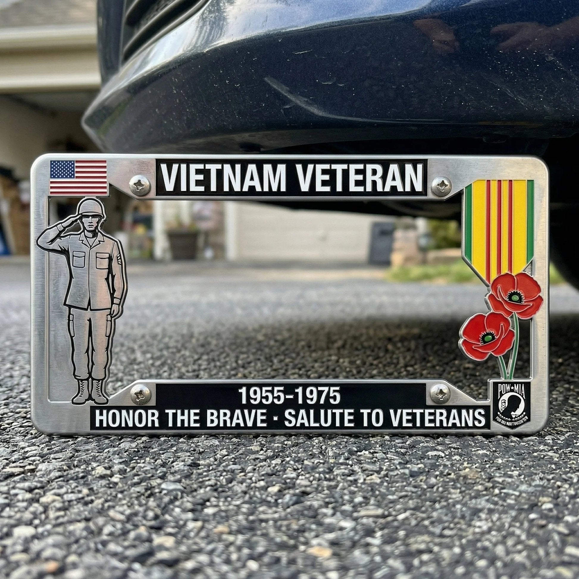 Vietnam Veteran TributeLicense Plate Frame