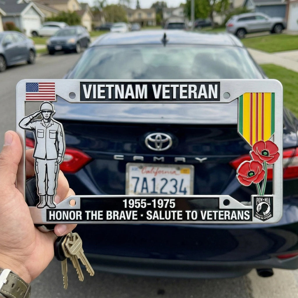 Vietnam Veteran TributeLicense Plate Frame