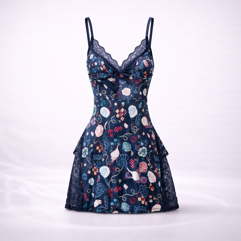 NightMuse💋Lace V-Neck Nightgown