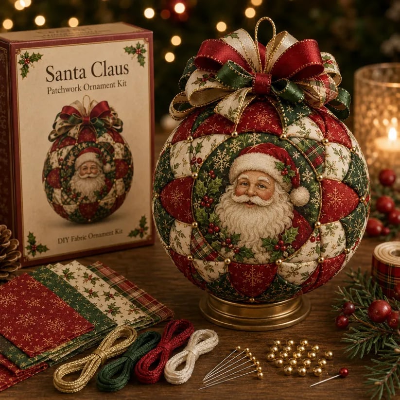 🎄Christmas Classics Patchwork Ornament DIY Kit