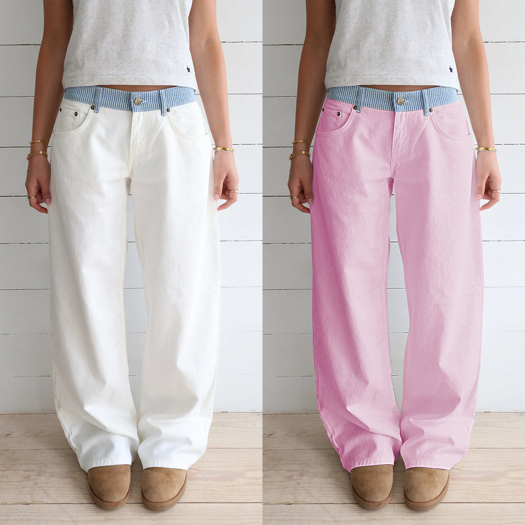 Adjustable Wide Leg Jeans (Buy 2 Free Shipping)