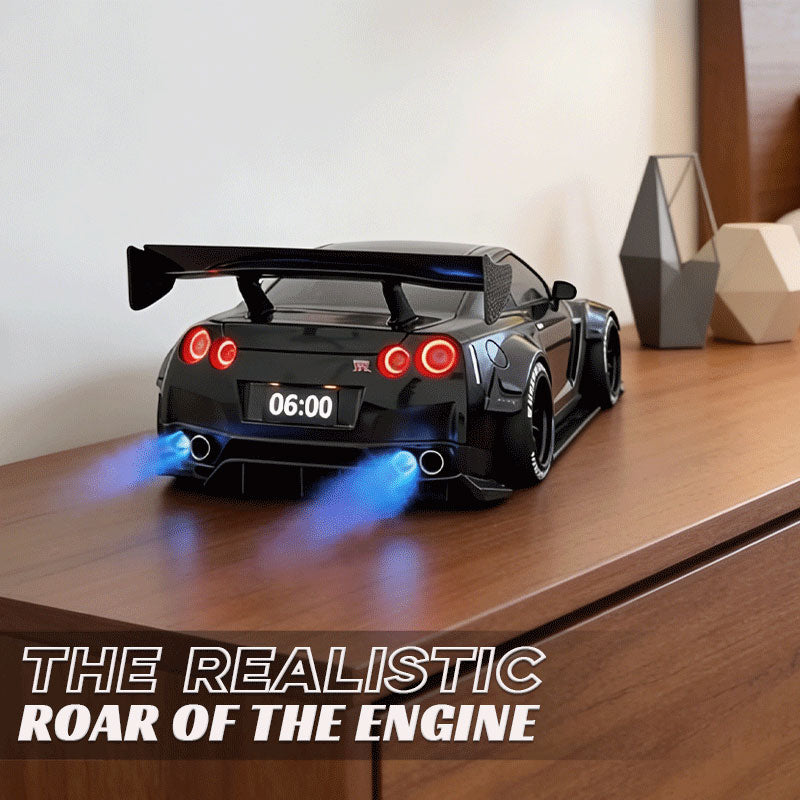 🏎️ 2026 Upgrade Hypercar Alarm Clock - Realistic Engine Revving & Motion Light Effects