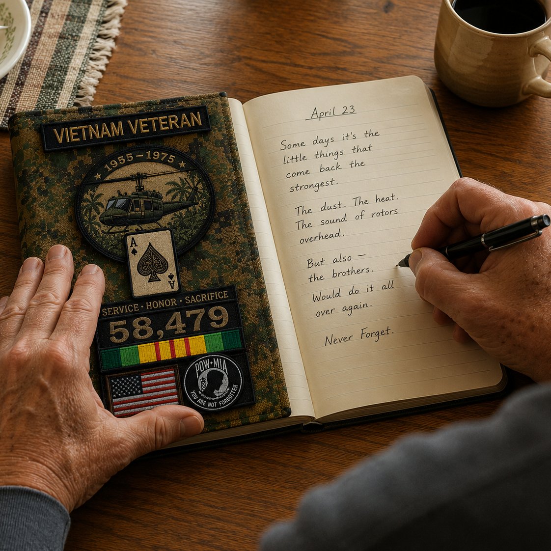 🎖️Vietnam Veteran Tactical Journal Notebook