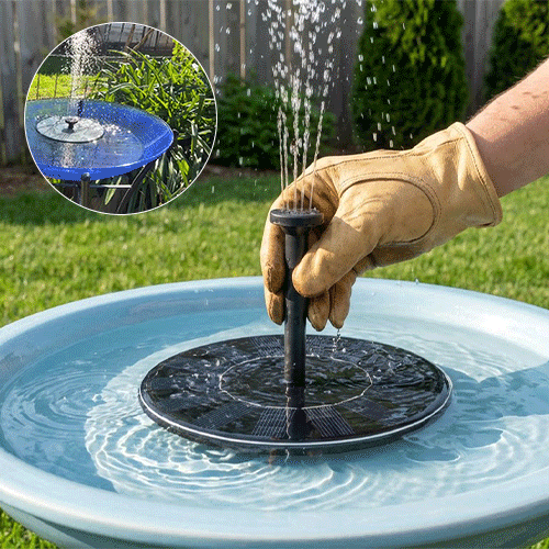 ☀️Solar Bird Bath Fountain Pump with 4 Nozzles