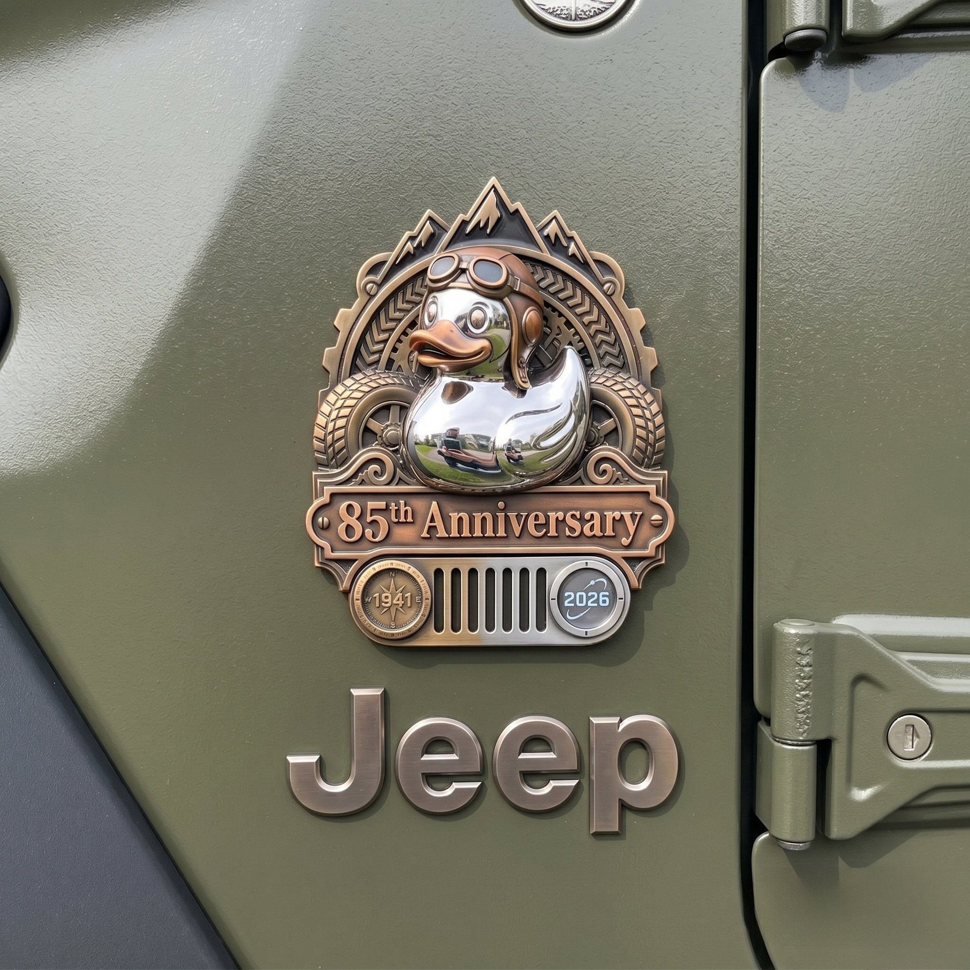 🦆Jeep 85Th Anniversary Rubber Duck Badge