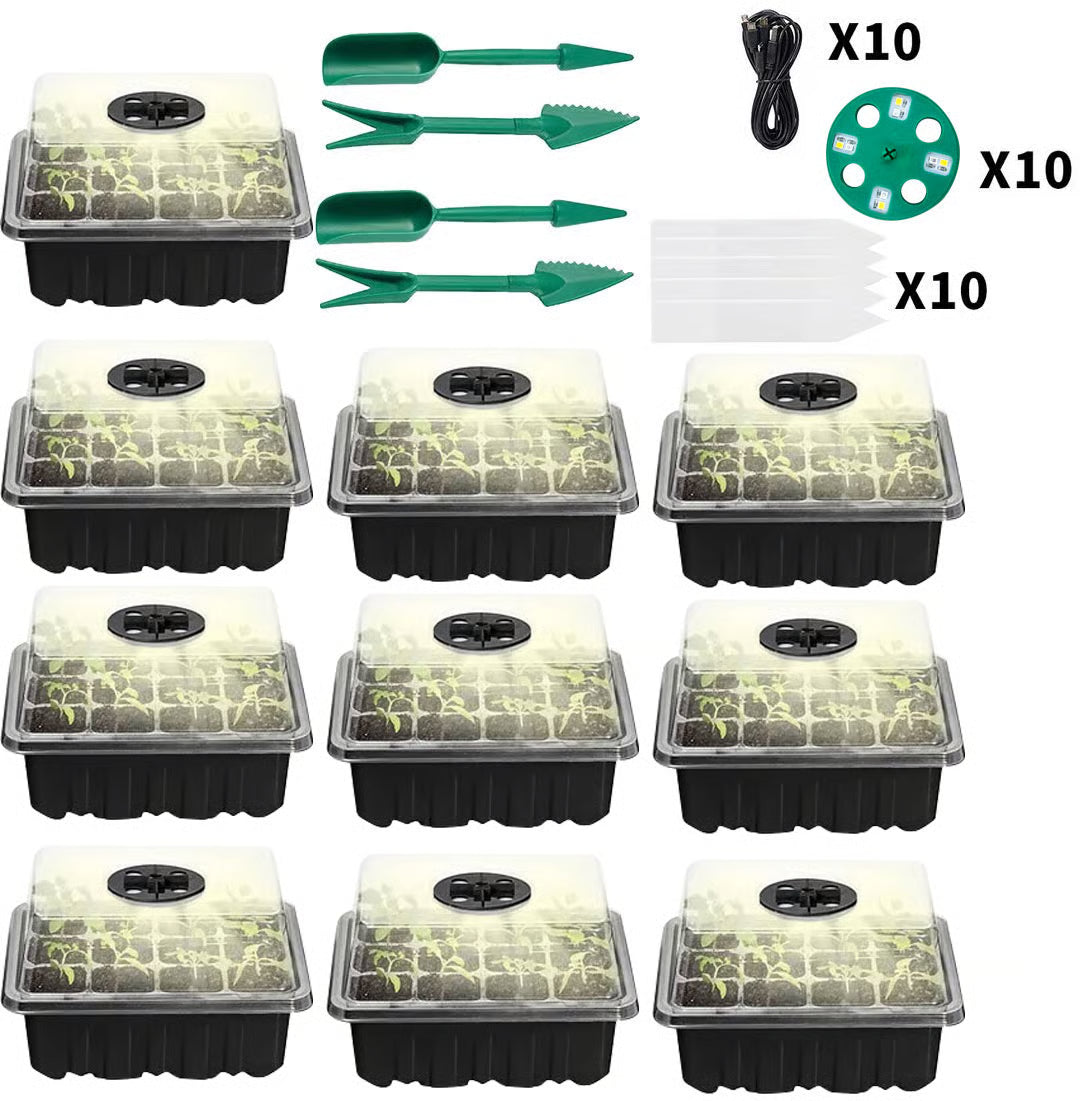 Seed Starter Trays with Grow Light