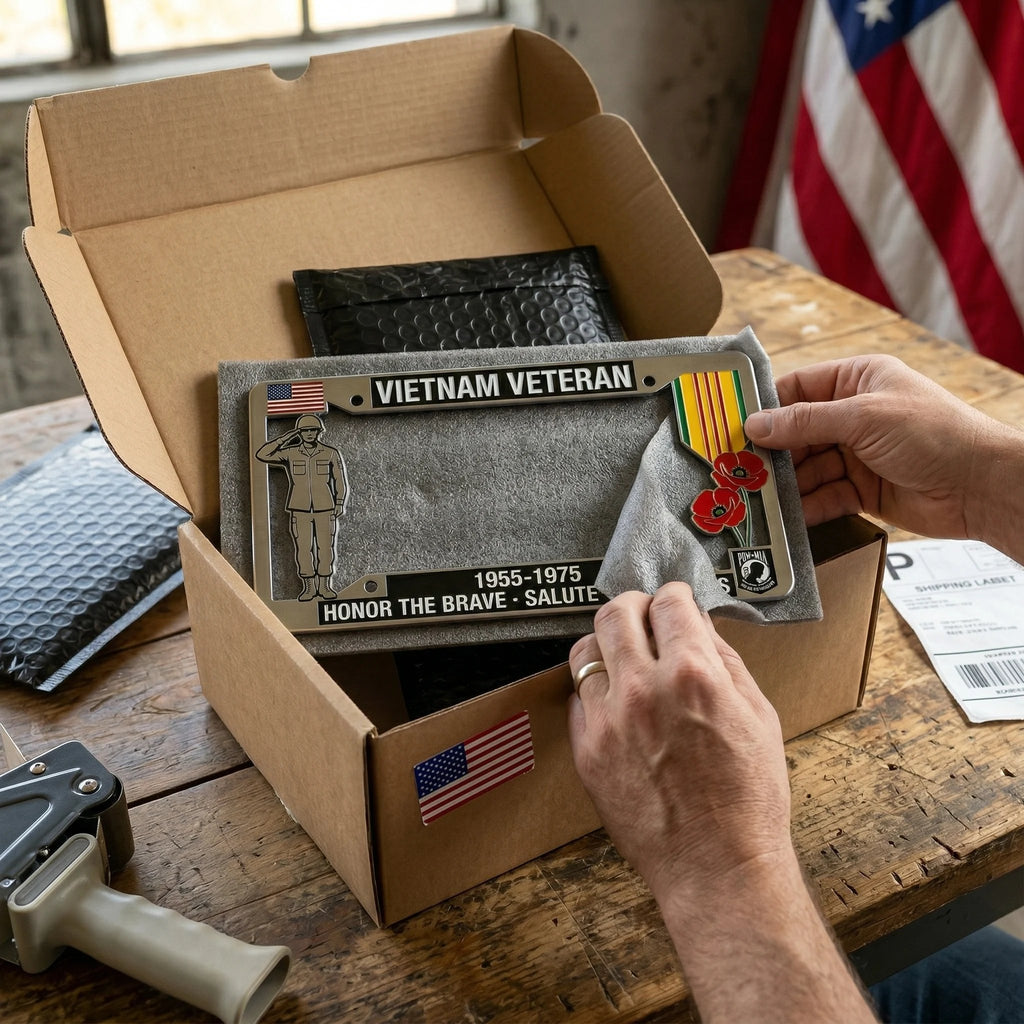 Vietnam Veteran TributeLicense Plate Frame