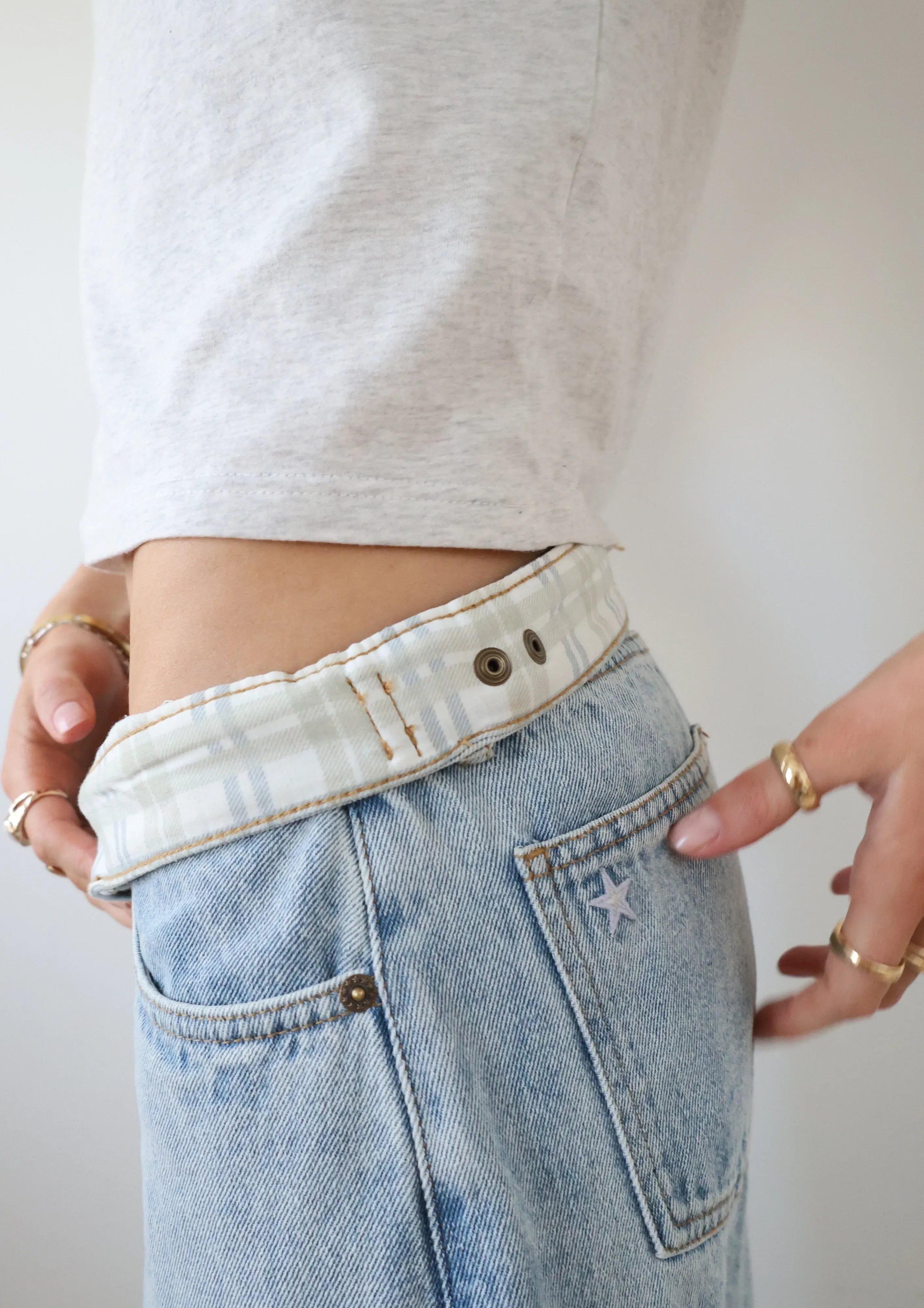 Adjustable Wide Leg Jeans (Buy 2 Free Shipping)
