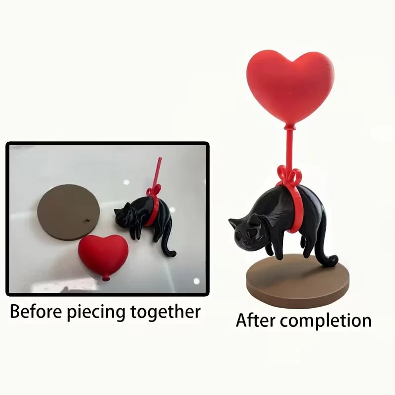 Purrfectly Floating Love – Cute Cat Hanging Ornament