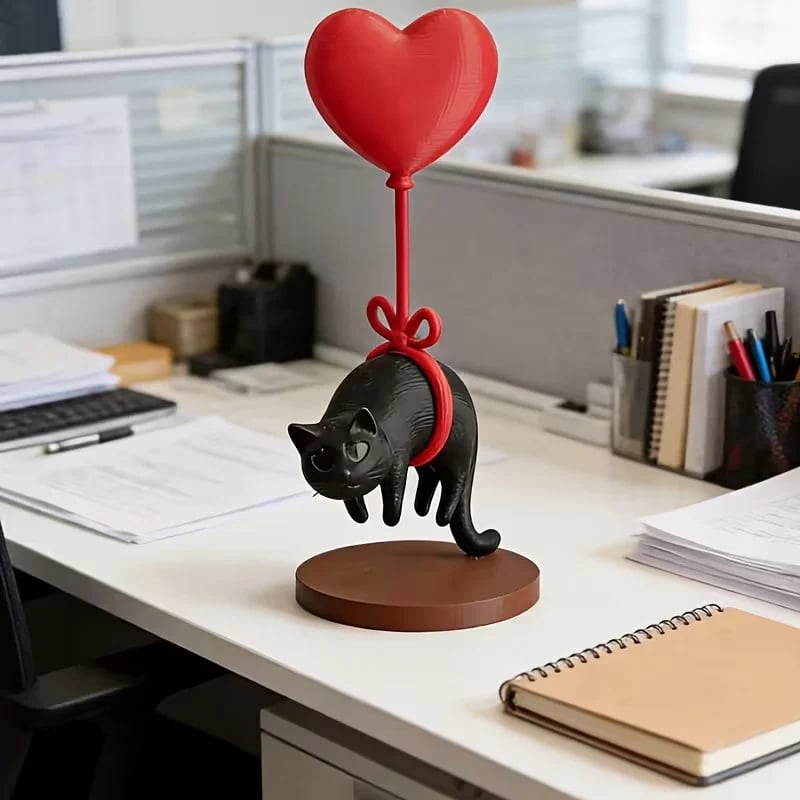 Purrfectly Floating Love – Cute Cat Hanging Ornament