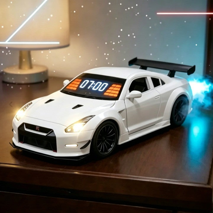 🏎️ 2026 Upgrade Hypercar Alarm Clock - Realistic Engine Revving & Motion Light Effects