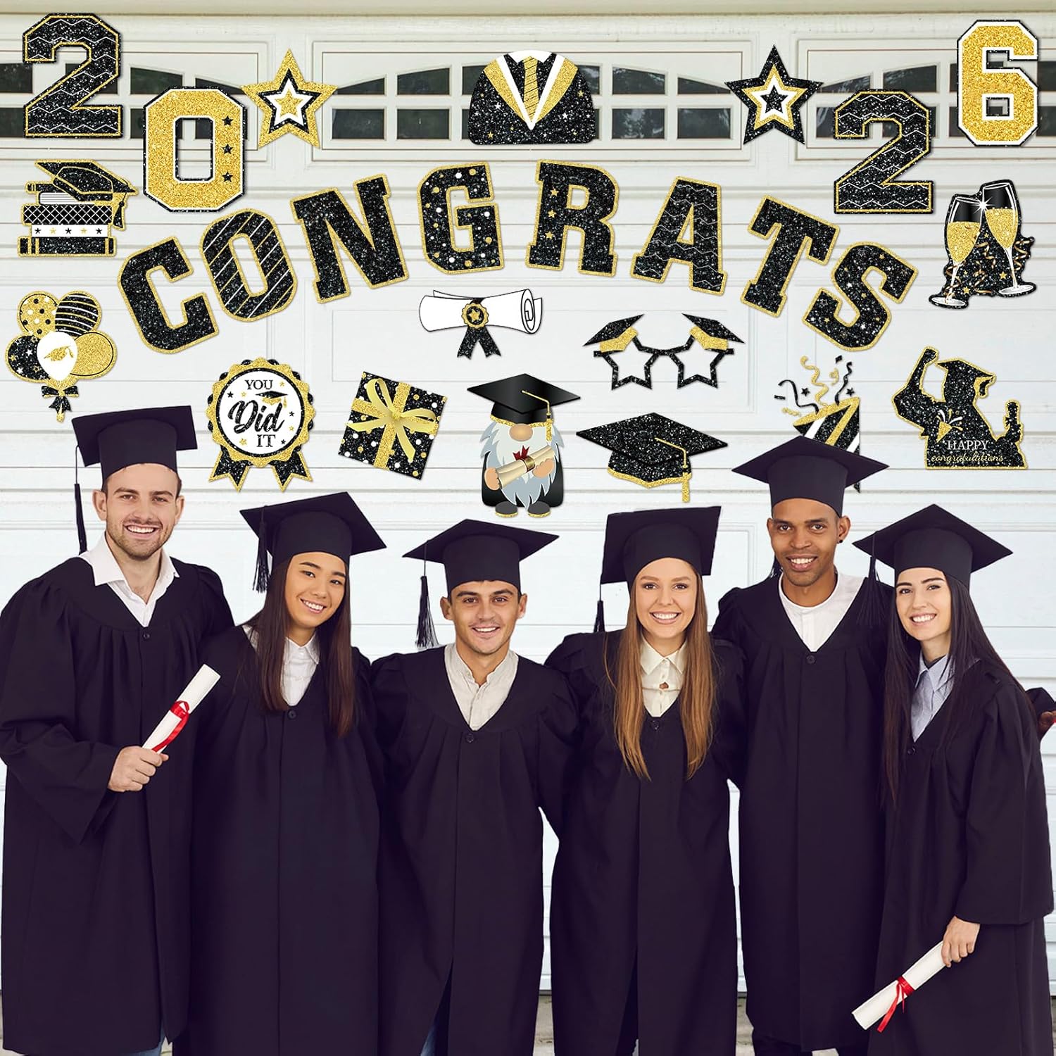 2026 Grad Magnets – 30Pcs Set for Celebration Decor🧲(Cars, Fridges & More)