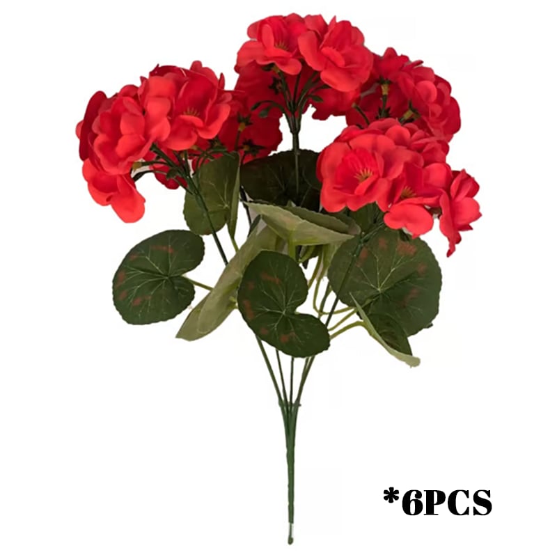 🌸 Lush, UV-Resistant Artificial Geraniums