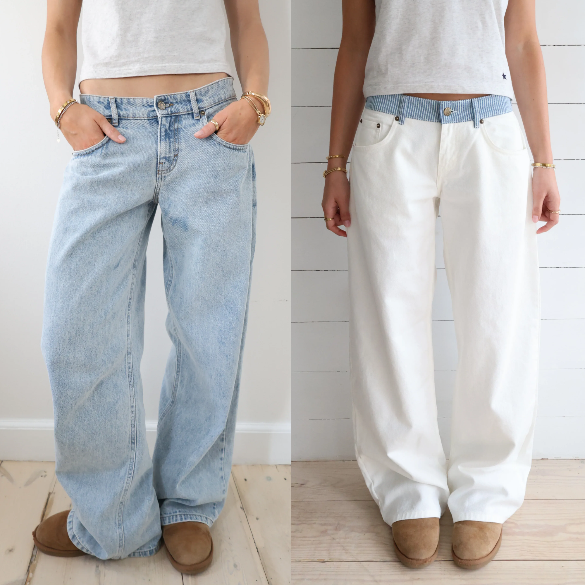 Adjustable Wide Leg Jeans (Buy 2 Free Shipping)