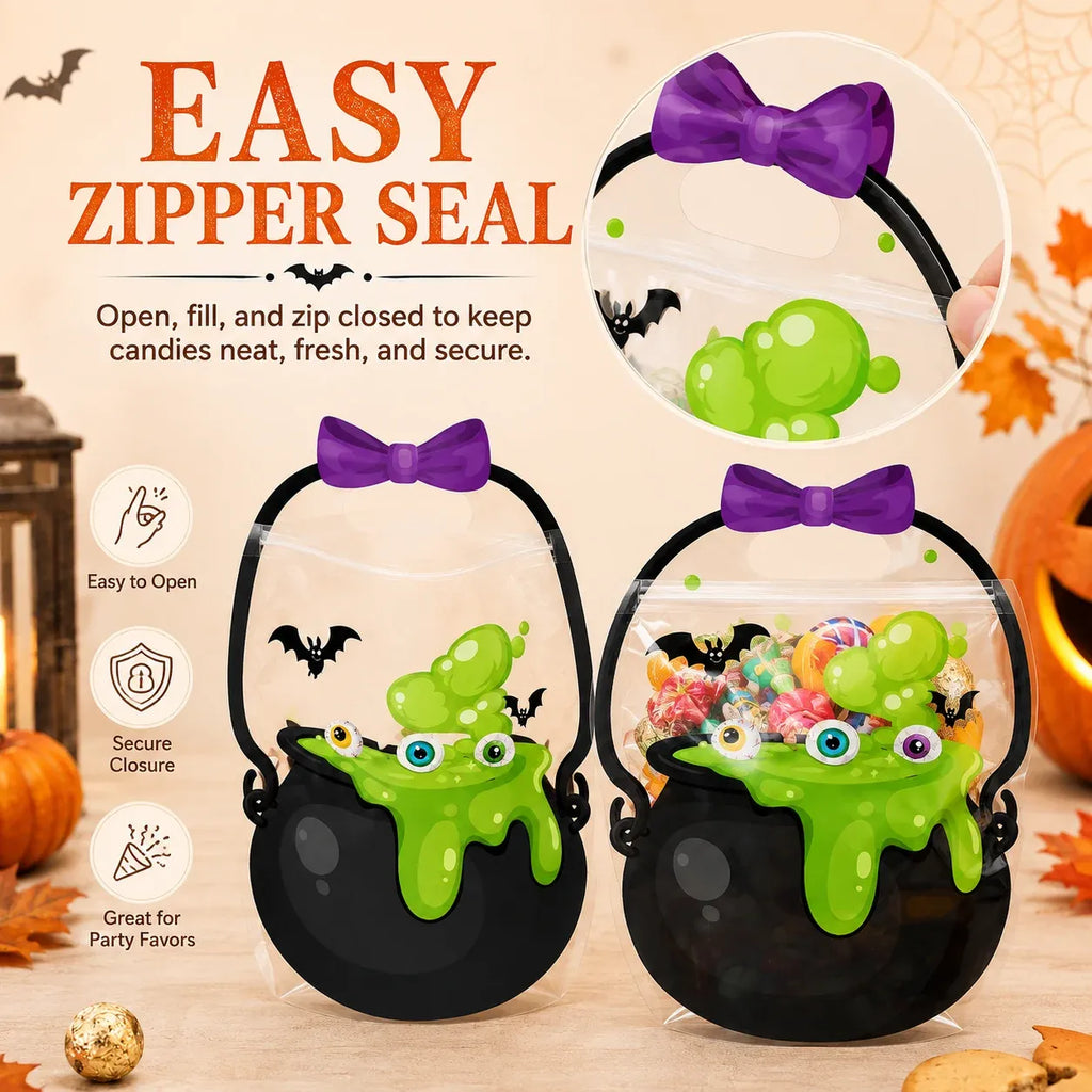 🎃Halloween Bags Plastic Halloween Goodie Bags