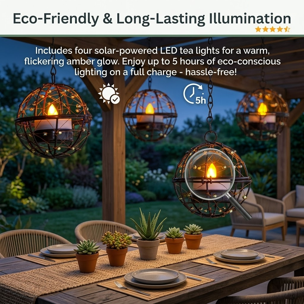 Outdoor Solar Hanging Lanterns