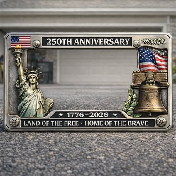 250th Anniversary Commemorative License Plate Frame🗽