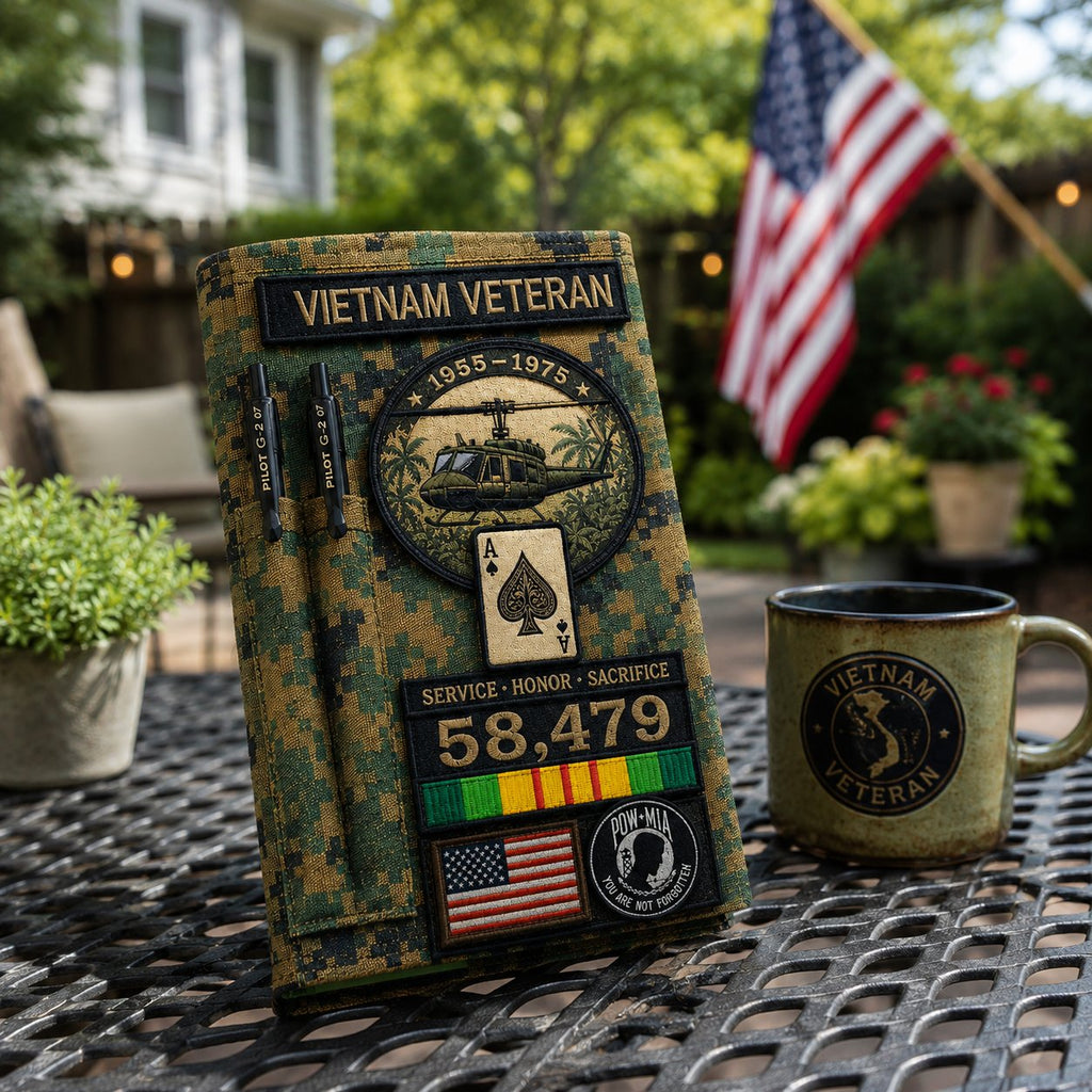 🎖️Vietnam Veteran Tactical Journal Notebook
