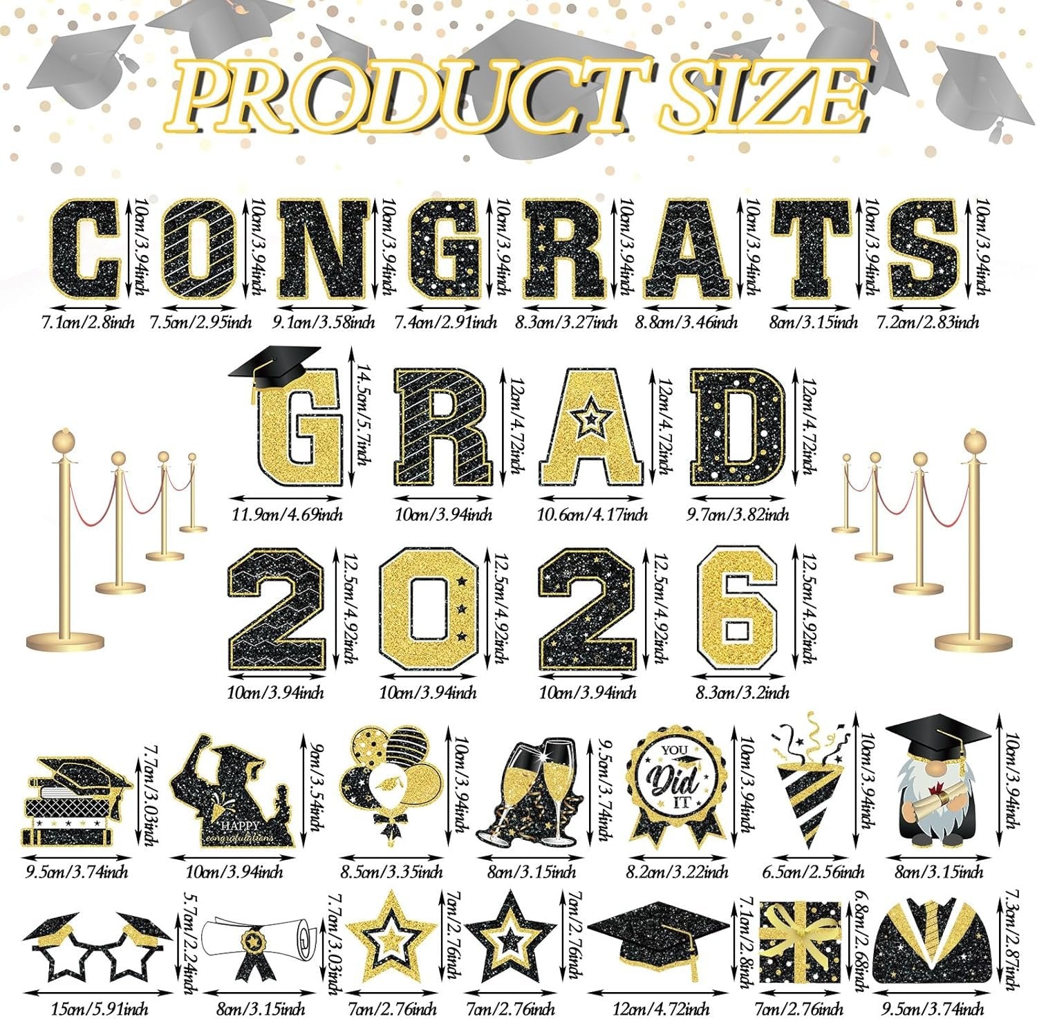 2026 Grad Magnets – 30Pcs Set for Celebration Decor🧲(Cars, Fridges & More)