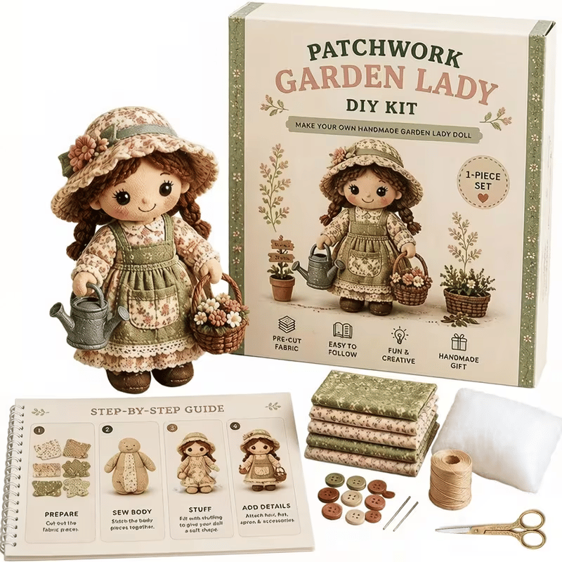 🧵Patchwork DIY Doll Kits – Handmade Fun & Creativity