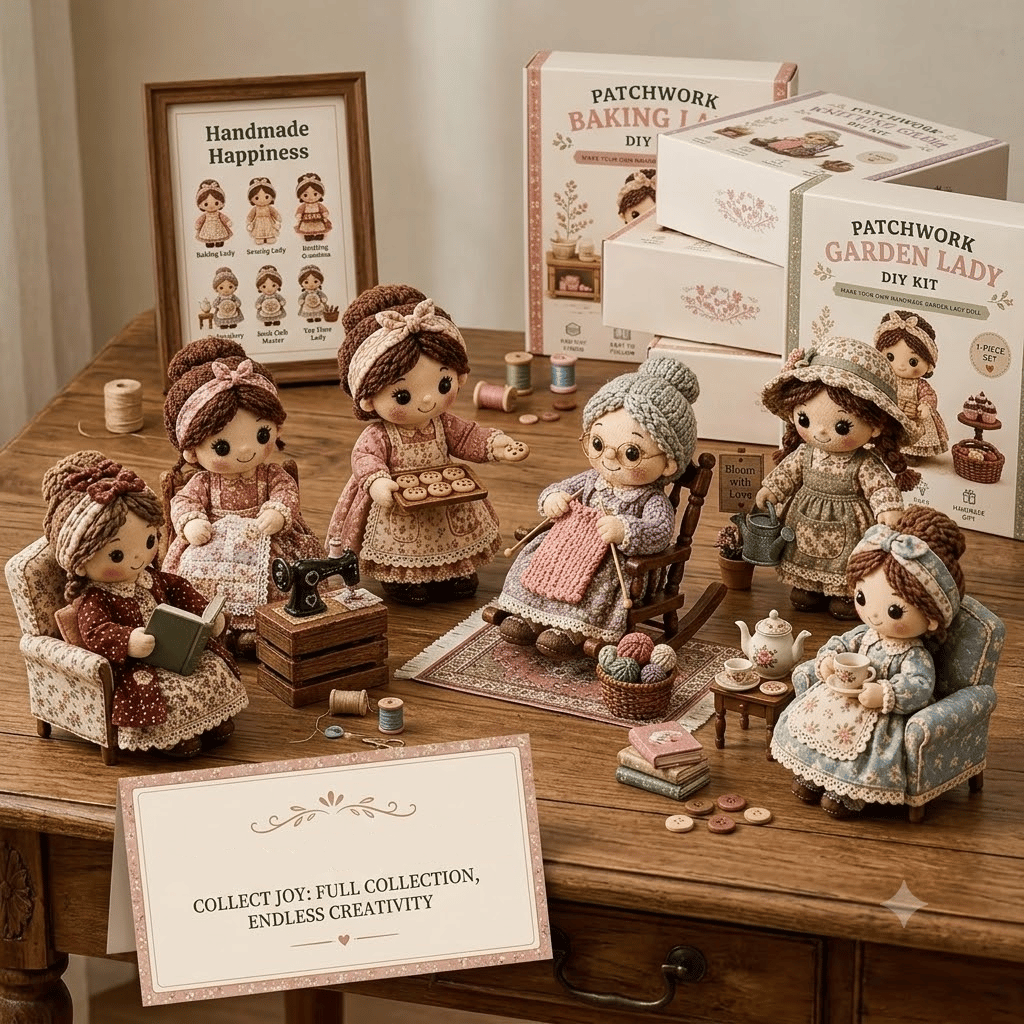 🧵Patchwork DIY Doll Kits – Handmade Fun & Creativity