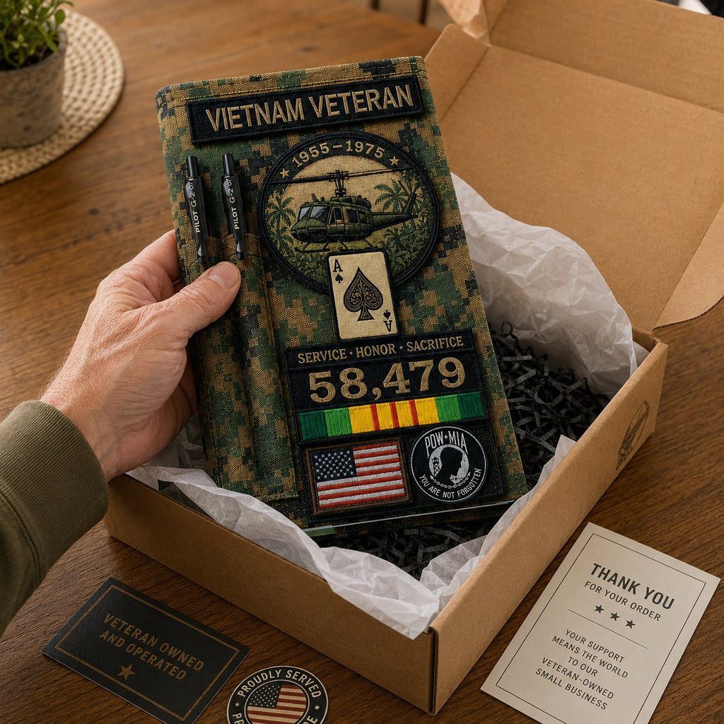 🎖️Vietnam Veteran Tactical Journal Notebook