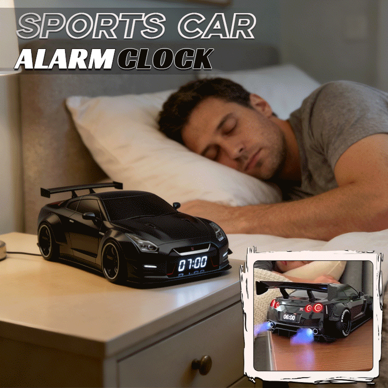 🏎️ 2026 Upgrade Hypercar Alarm Clock - Realistic Engine Revving & Motion Light Effects