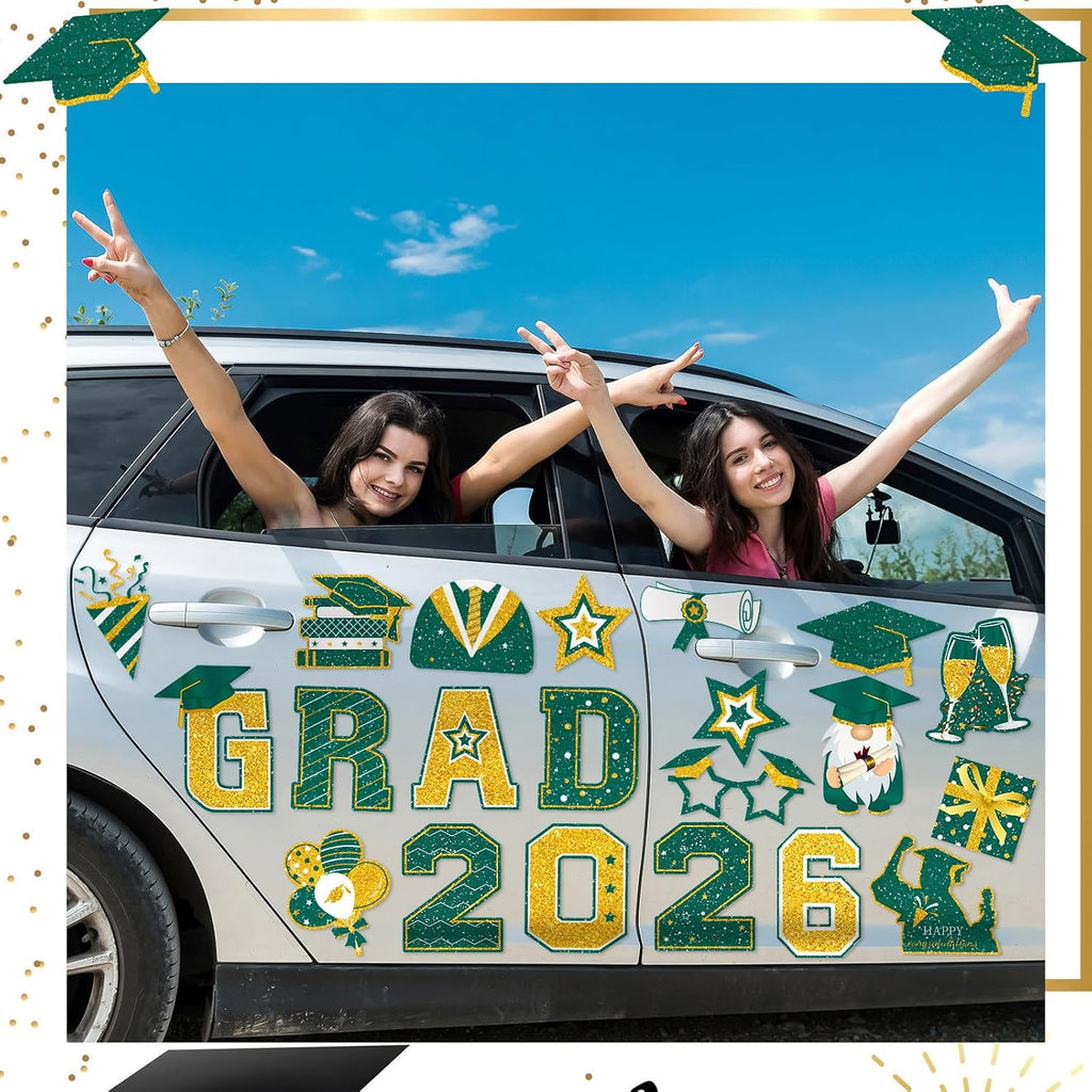 2026 Grad Magnets – 30Pcs Set for Celebration Decor🧲(Cars, Fridges & More)