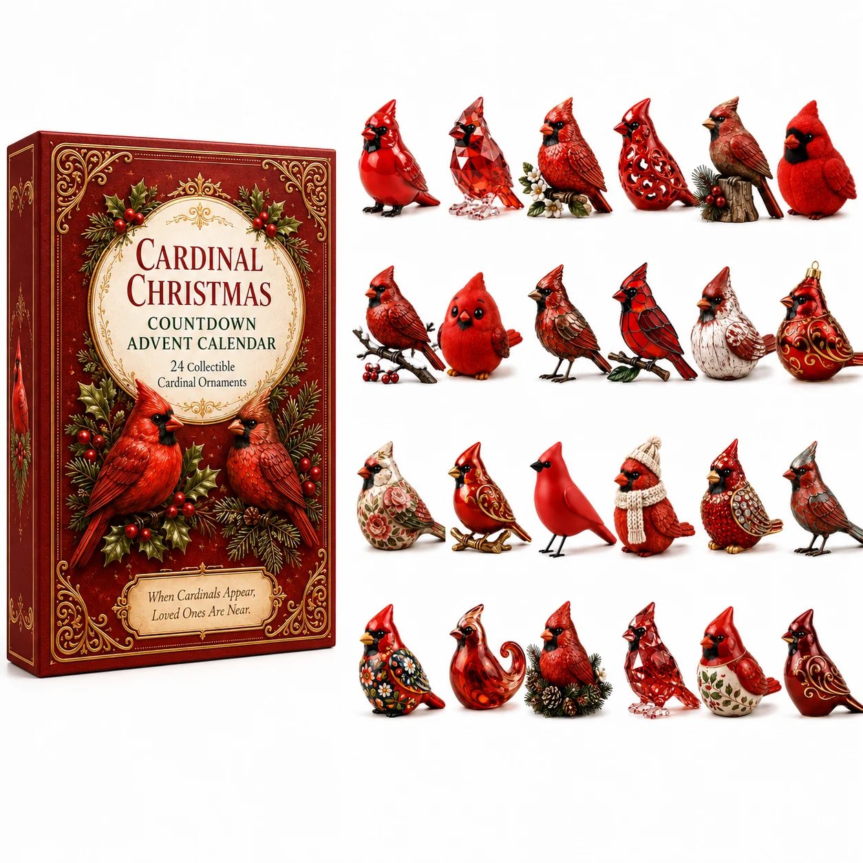 Cardinal Christmas 24-Day Countdown Calendar