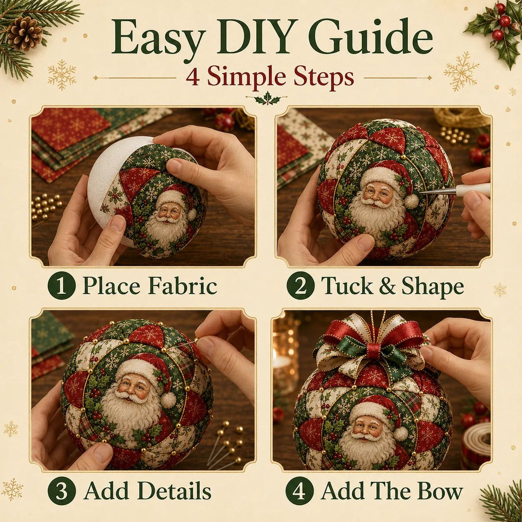 🎄Christmas Classics Patchwork Ornament DIY Kit