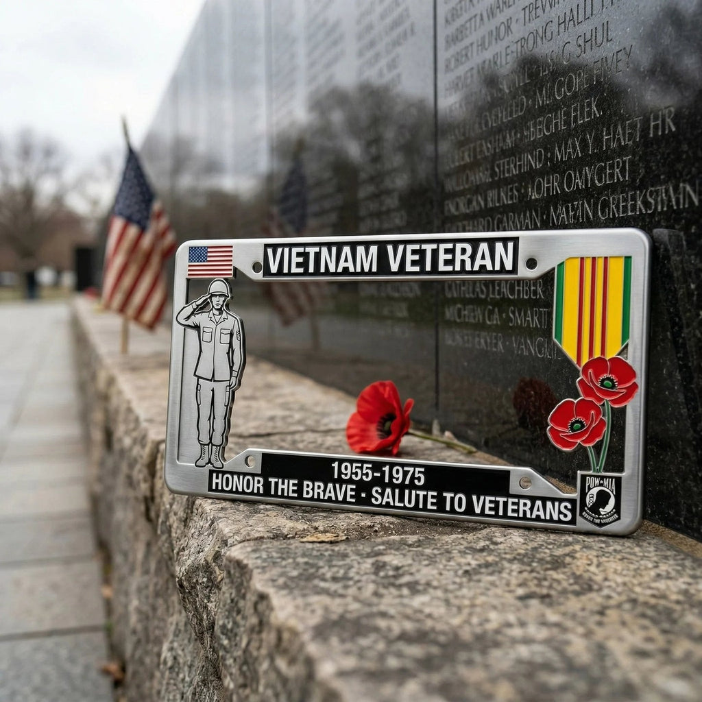 Vietnam Veteran TributeLicense Plate Frame