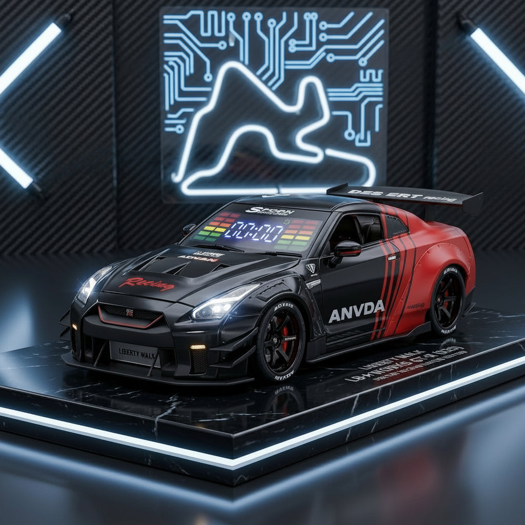 🏎️ 2026 Upgrade Hypercar Alarm Clock - Realistic Engine Revving & Motion Light Effects