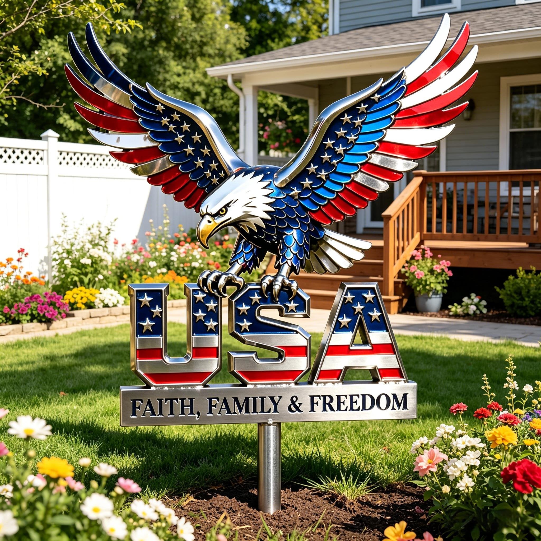 🦅American Eagle - Commemorative Metal Sign - 250th Anniversary Gift