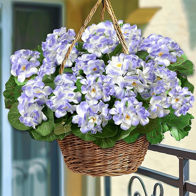 🌸 Lush, UV-Resistant Artificial Geraniums