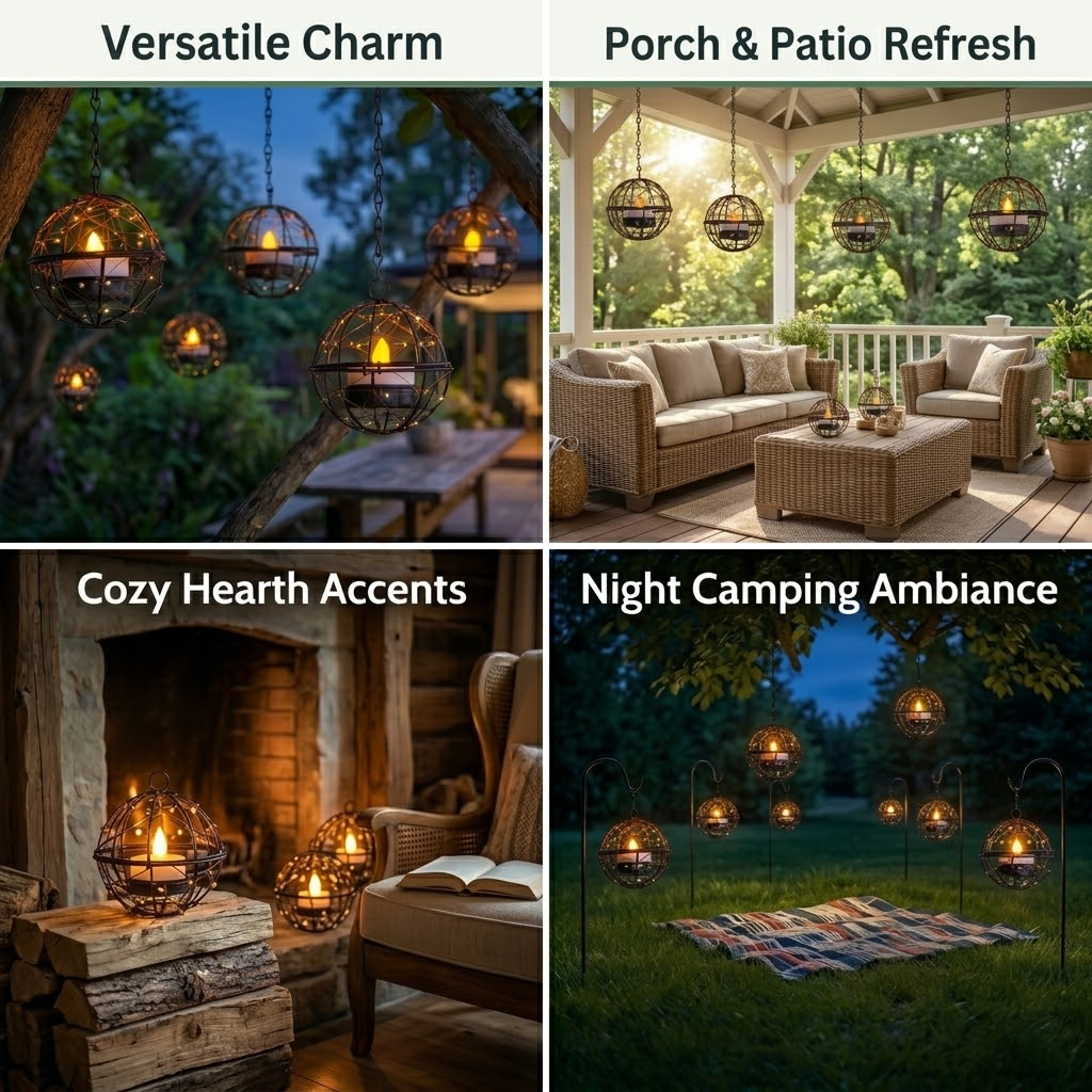 Outdoor Solar Hanging Lanterns